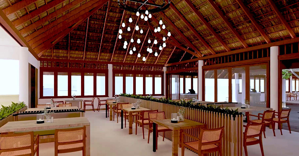 Dhonveli Restaurant at Veligandu Maldives