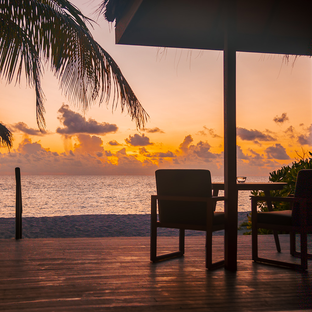 Sunset Jacuzzi Beach Villa at Veligandu Maldives