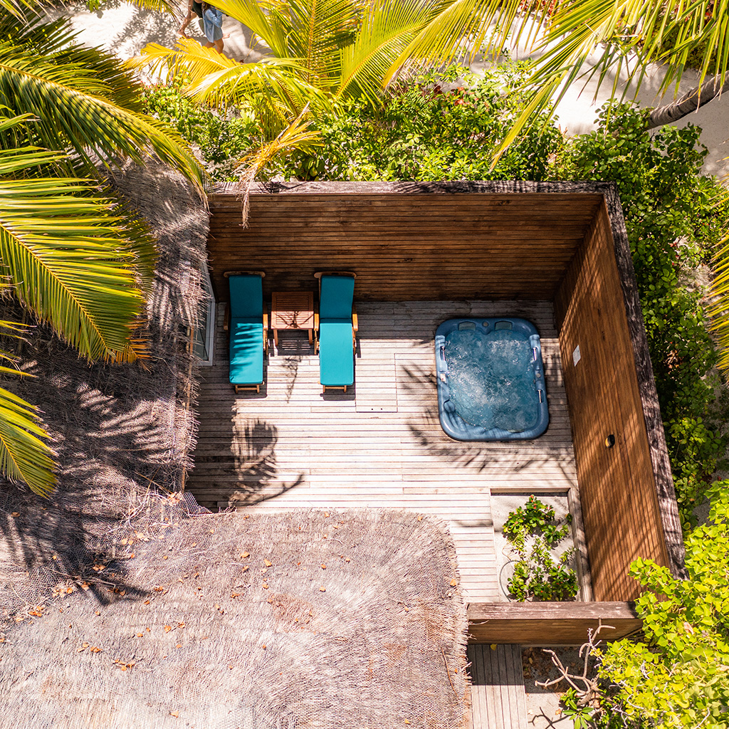 Sunset Jacuzzi Beach Villa at Veligandu Maldives