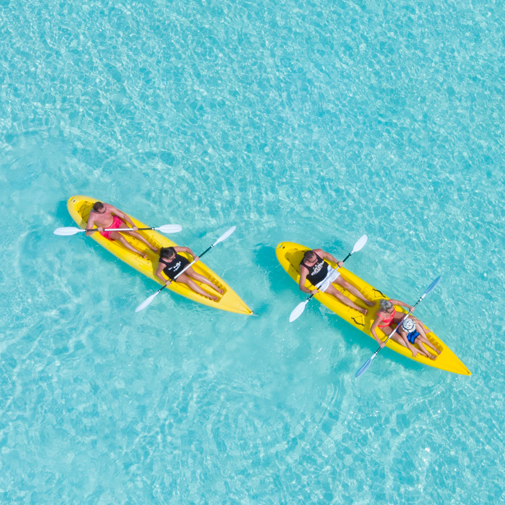 Kayaking at Veligandu Maldives