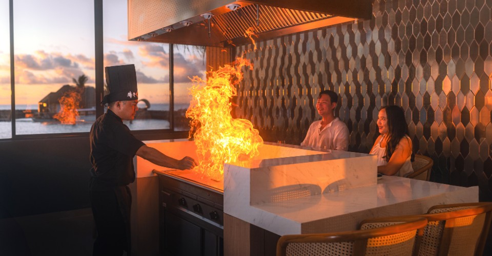 Madivaru Teppanyaki Grill At Veligandu Maldives