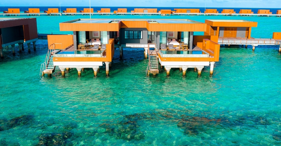 Two Bedroom Ocean Pool villas of Veligandu with direct reef access