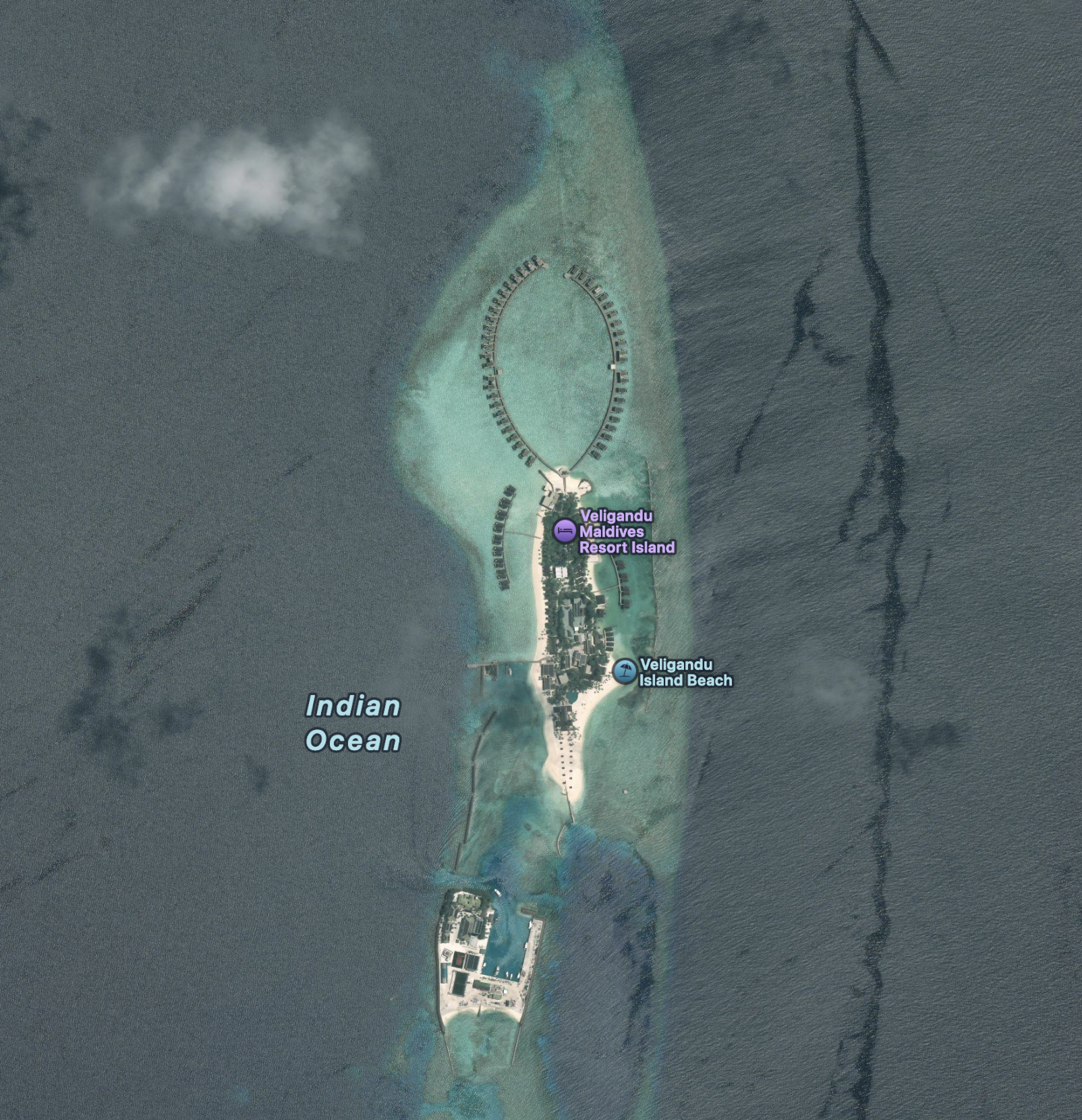 Open Veligandu Maldives in Apple Maps