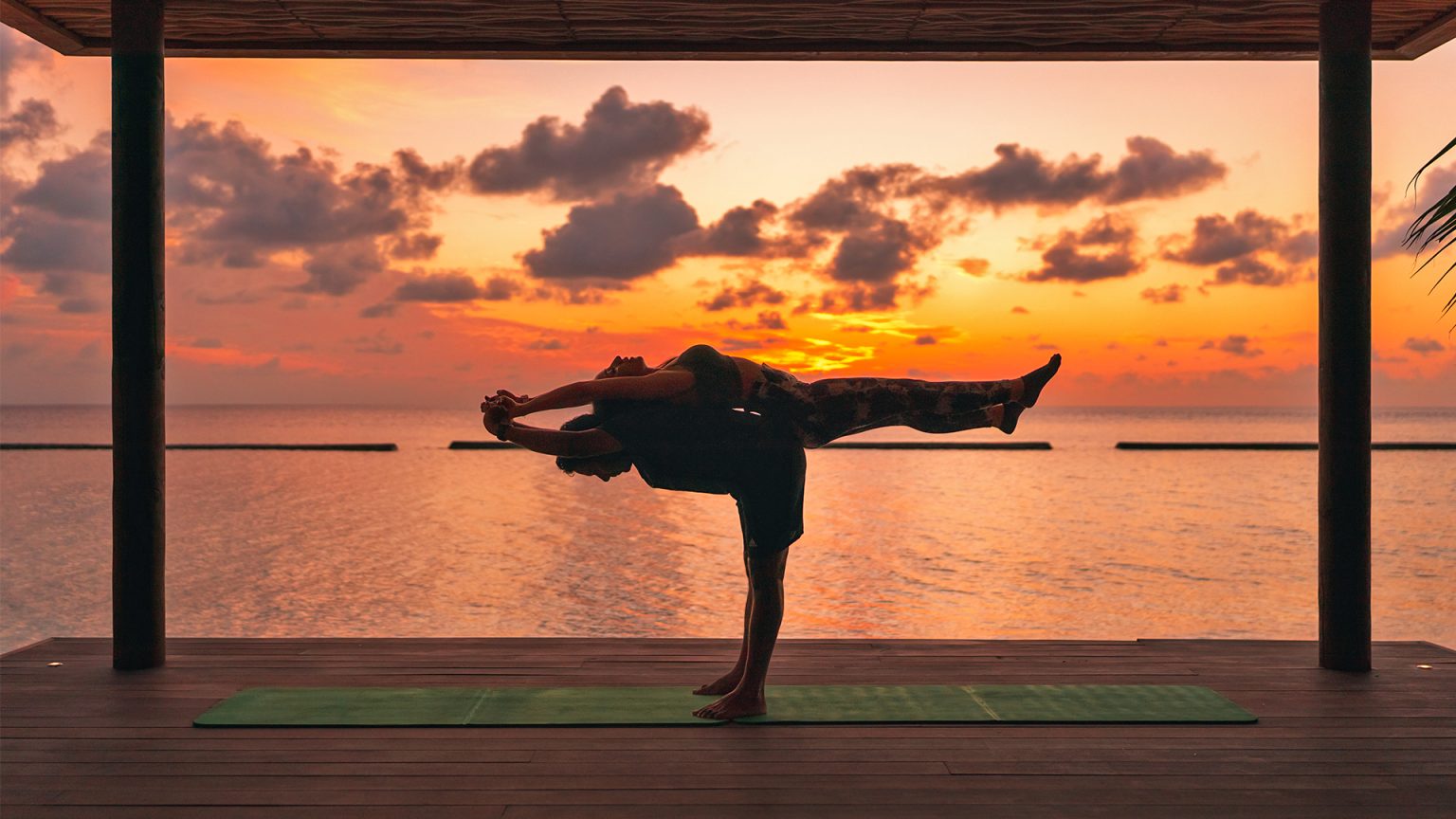 Private Sunrise Yoga at Veligandu Maldives