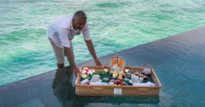 Floating Afternoon High Tea at Veligandu Maldives
