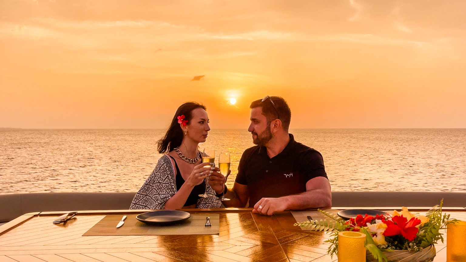 Sunset Luxury Yacht Cruise at Veligandu Maldives