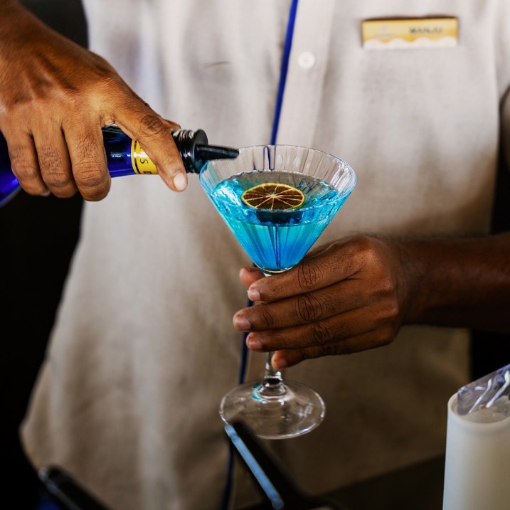 Sapphire Blue Martini at Veligandu MAldives