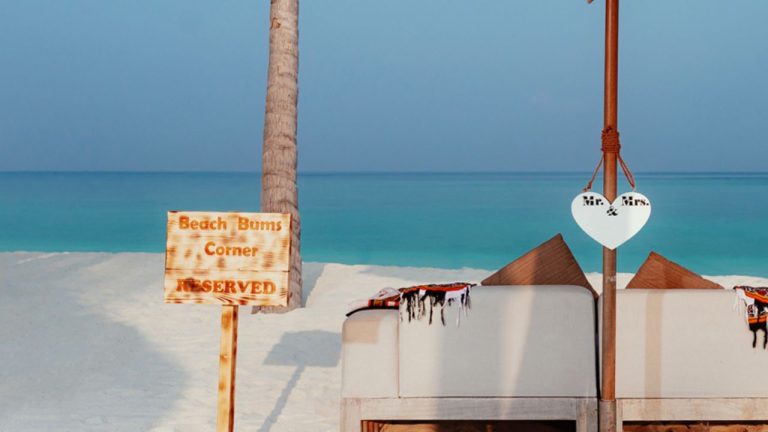 Beach Bum Corner at Veligandu Maldives