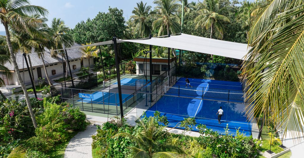 Racquet sports in Veligandu Maldives. Enjoy Pickleball, Paddle Tennis, Tennis, TYPTI and more